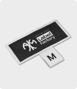 Custom woven clothing label
